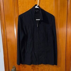 Notations Black Zip-Up Jacket sz large